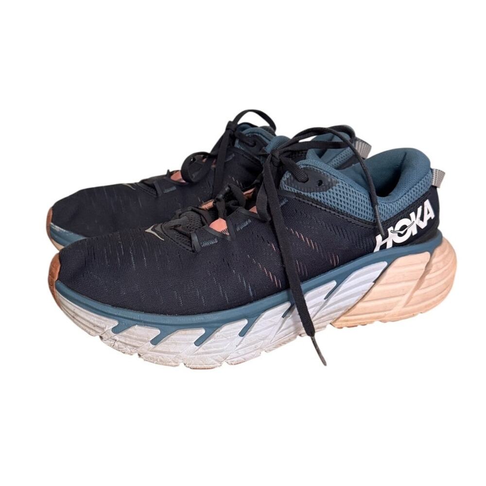 Hoka One One Gaviota 3 Running Shoes Ombre Blue Rosette Stability Sneakers 9B
